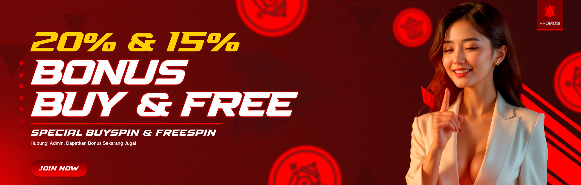 BONUS FREESPIN 20% BUYSPIN 15%