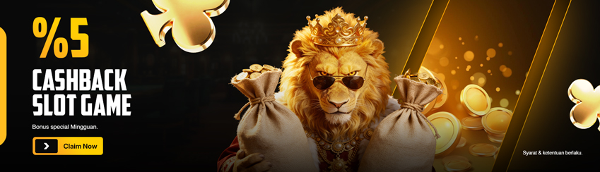 CASHBACK SLOT MINGGUAN 5%