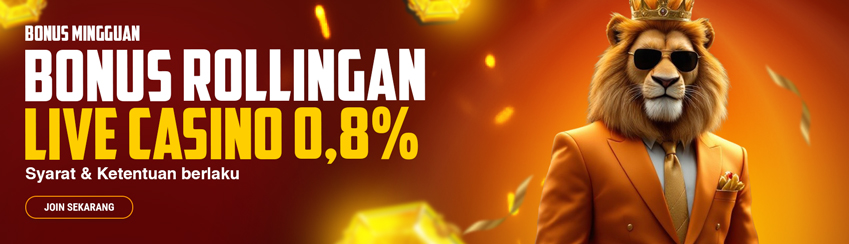 ROLLINGAN CASINO MINGGUAN 0,8%