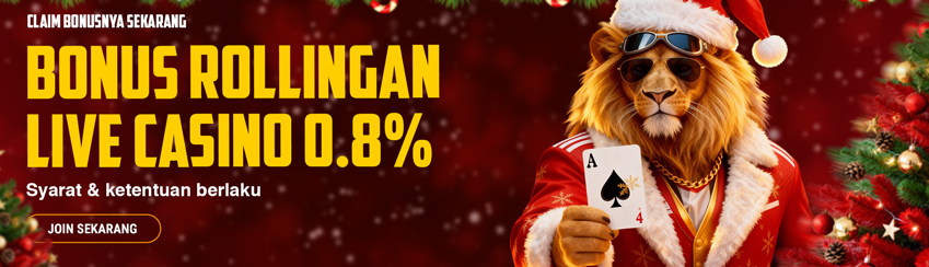 ROLLINGAN CASINO MINGGUAN 0,8%