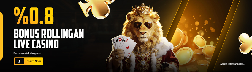 ROLLINGAN CASINO MINGGUAN 0,8%