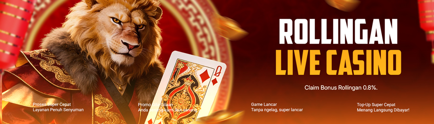 ROLLINGAN CASINO MINGGUAN 0,8%