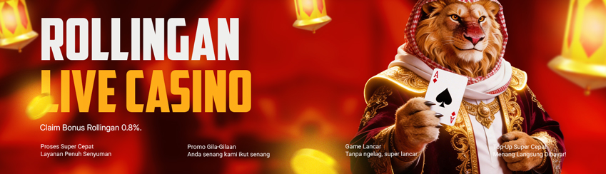 ROLLINGAN CASINO MINGGUAN 0,8%
