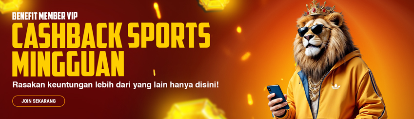 CASHBACK SPORTS MINGGUAN MEMBER VIP