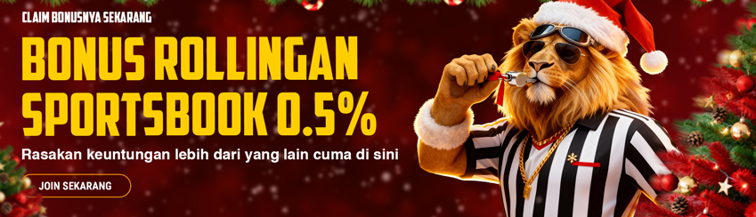ROLLINGAN SPORTSBOOK MINGGUAN 0.5%
